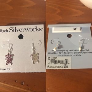 Silverworks Turtle Earrings
